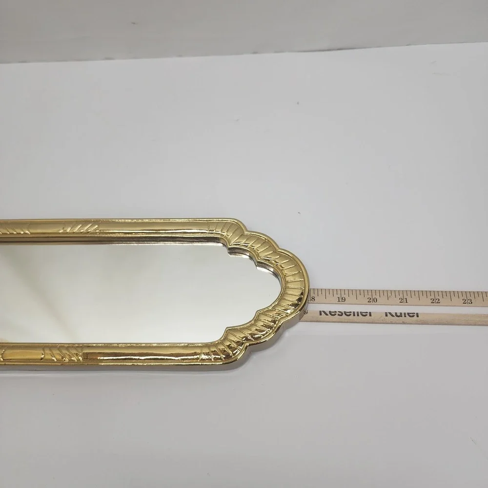 Vintage Homco Wall Decor Gold Framed Wall Hanging Mirror 18